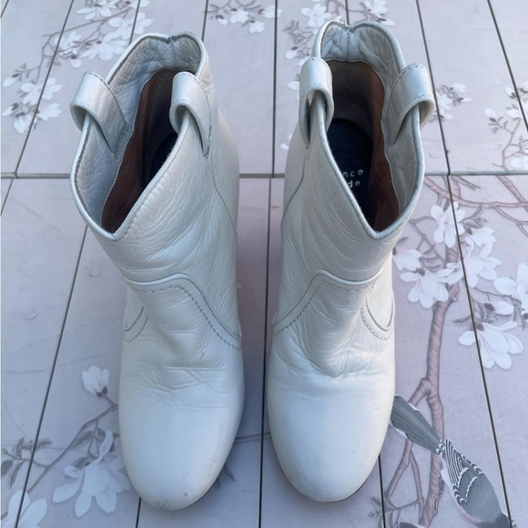 Laurence Dacade Ivory Leather Boots - Picture 1 of 8